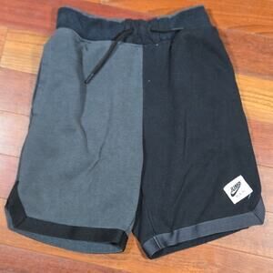 Jordan Jump Man  Kids Two-Tone Black and Gray Shorts Medium